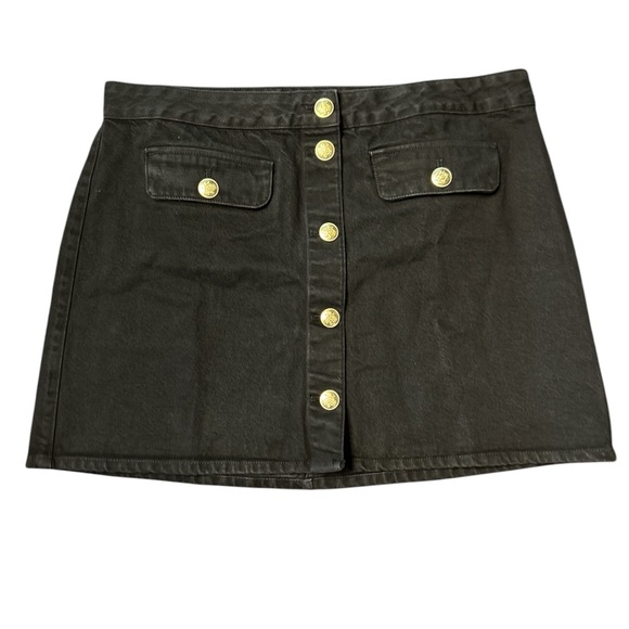 J. Crew Women’s Button-Front Mini Denim Skirt Size 8 NWT #CC931 - Picture 4 of 6